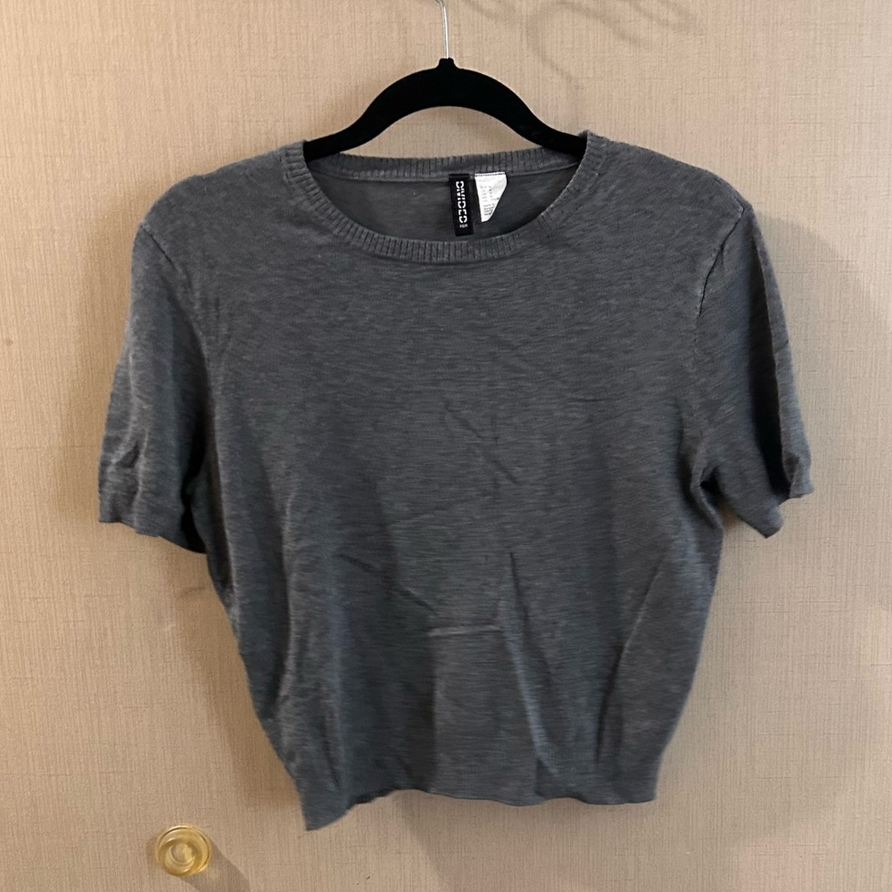 H&M Charcoal Short Sleeve Tee